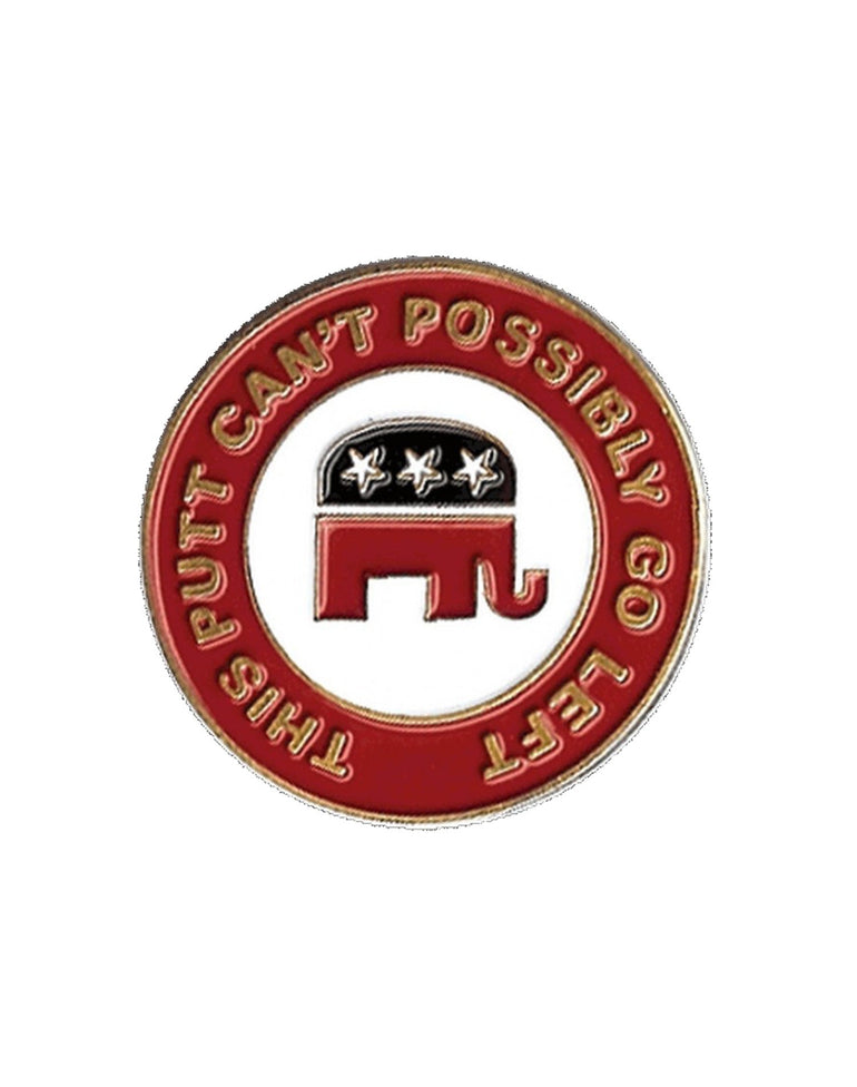 Evergolf Republican Can't Possibly Go Left Ball Marker