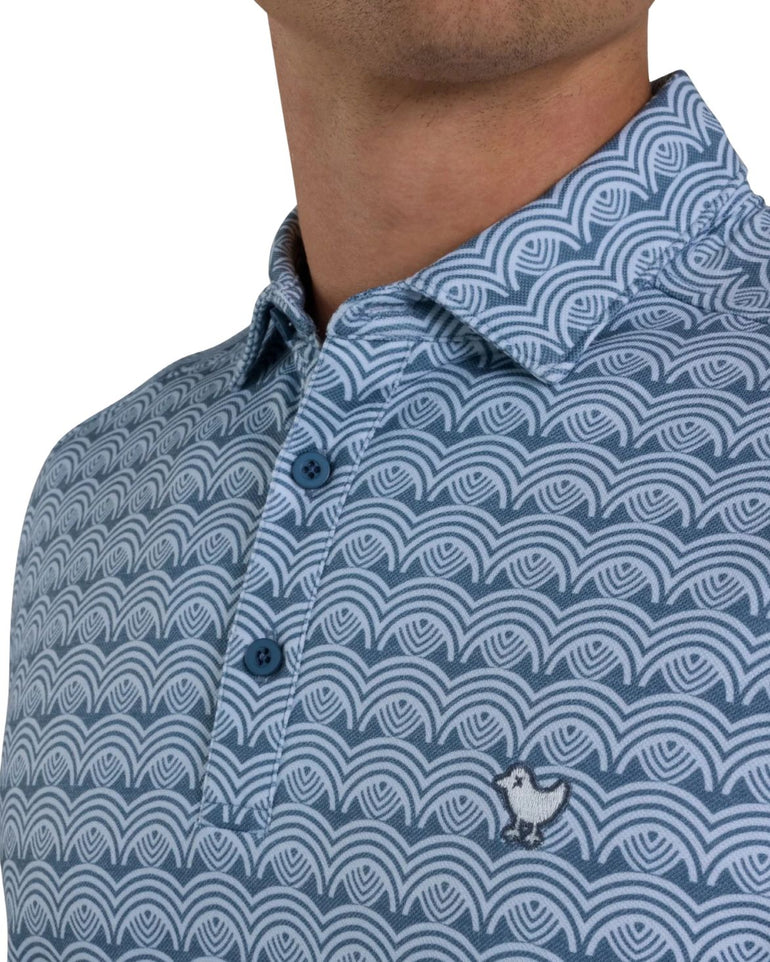 Bad Birdie Men's Ride The Waves Polo