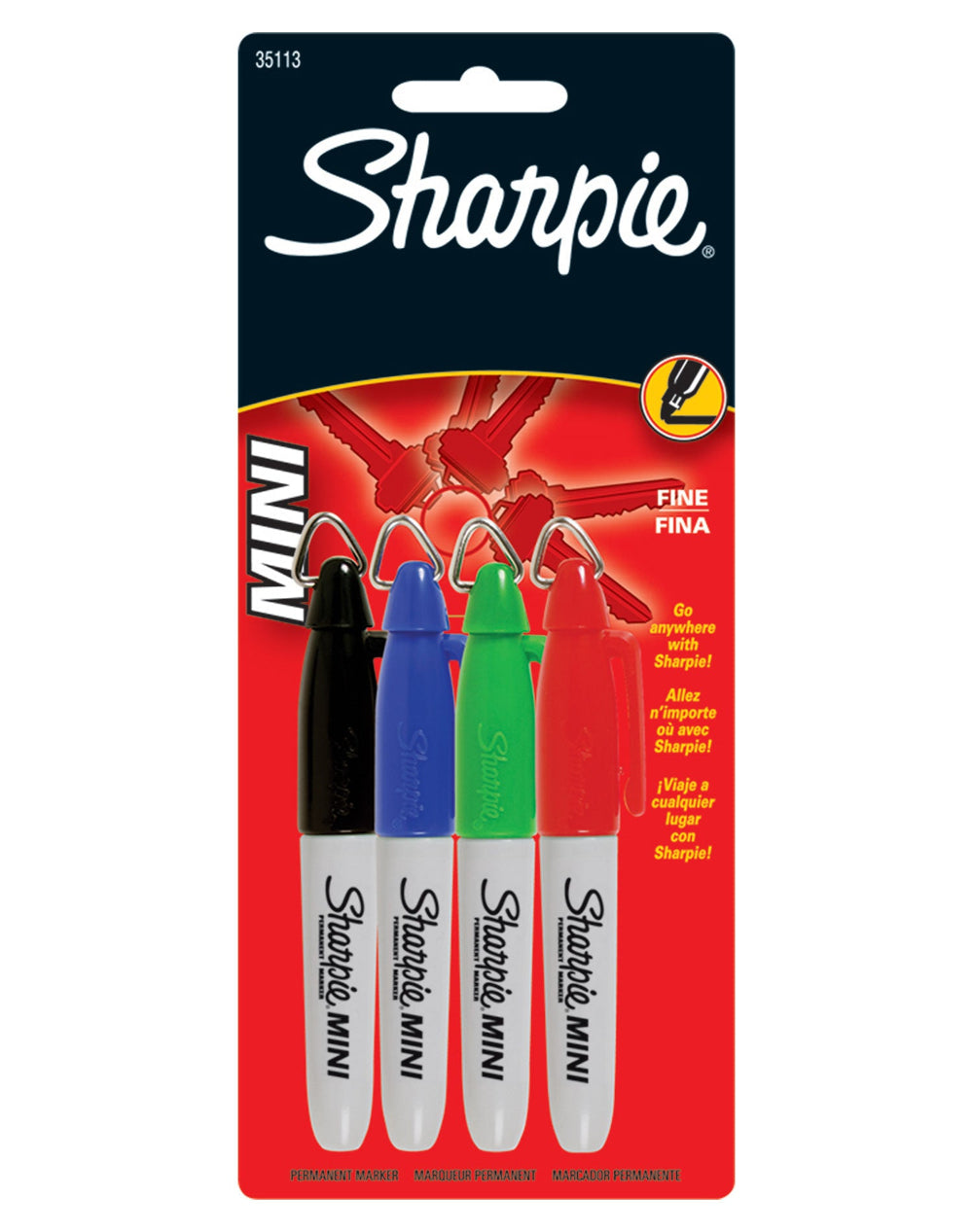 Sharpie Mini Mini 4-Piece Pack | Portable Assorted Color Markers ...