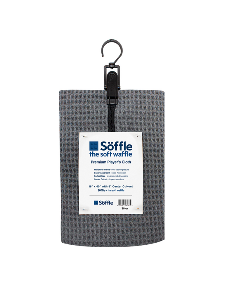 Soffle 18x40 Waffle Golf Towel With Center Slit