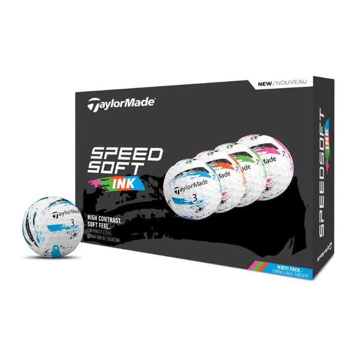 TaylorMade SpeedSoft Ink Multipack Golf Balls