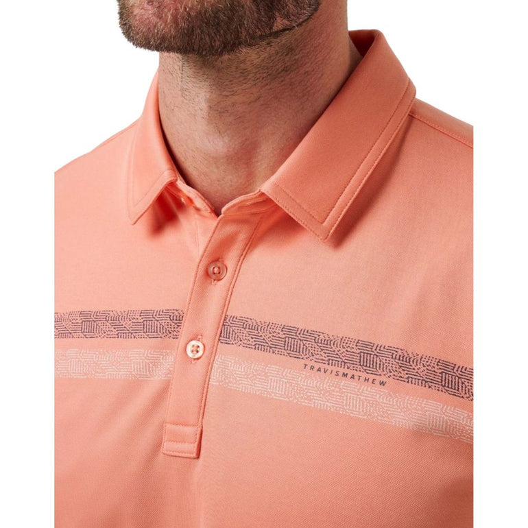 TravisMathew Men's Roaming Routes Polo 25
