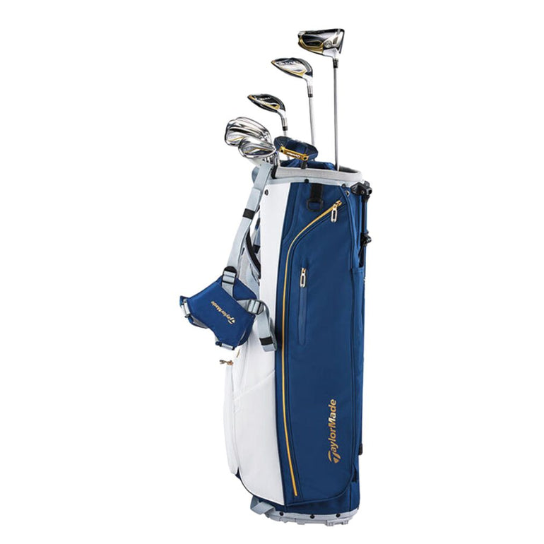 TaylorMade Women's Kalea Gold Complete Stand Bag Set - Blue
