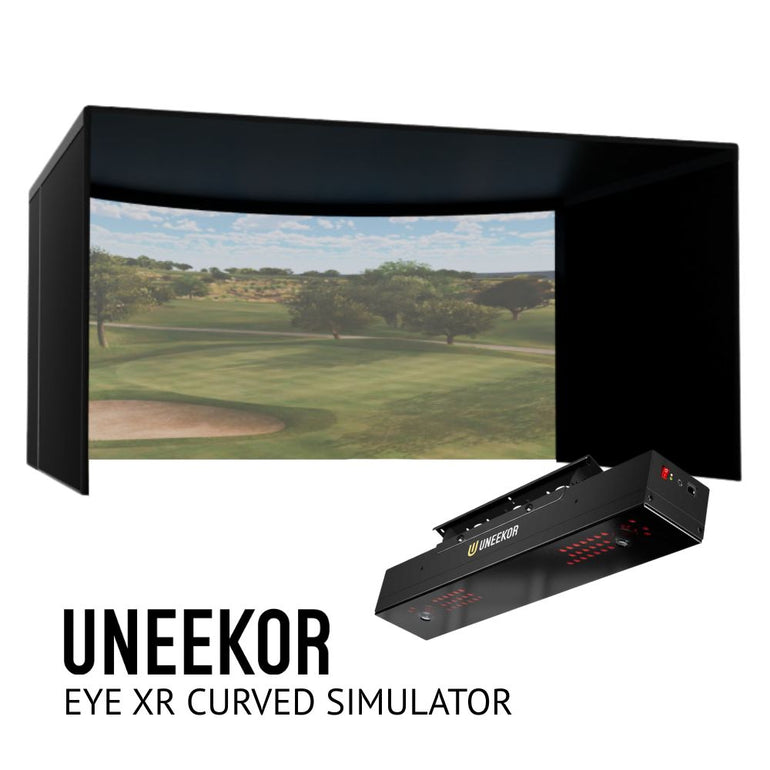 Uneekor Eye Mini Curved Golf Simulator Package