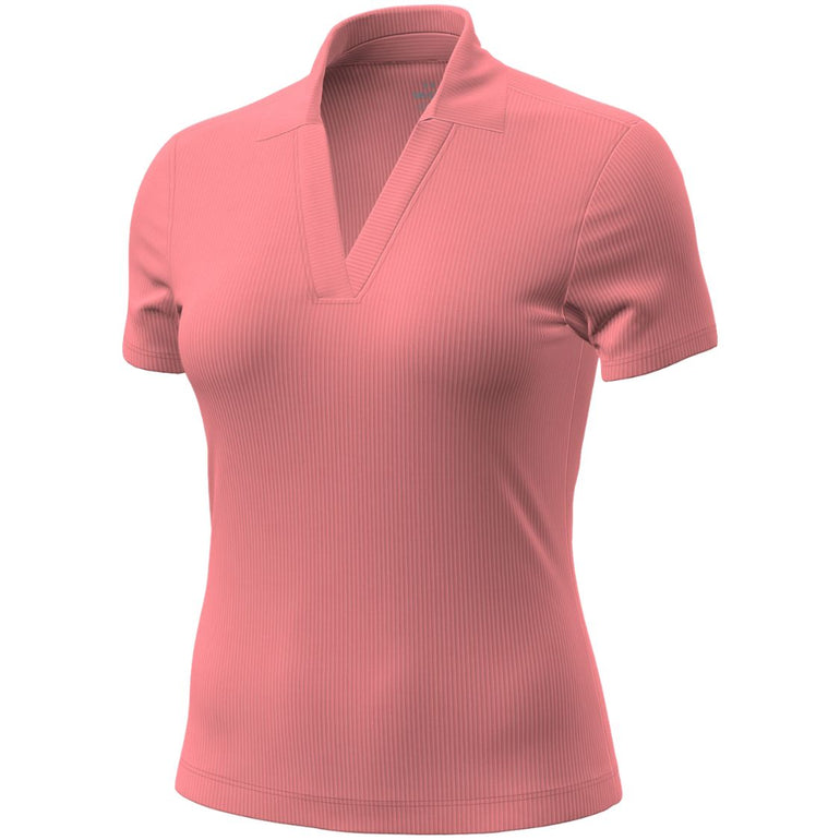 Under Armour Women's Drive Chill Rib Short Sleeve Polo 26 - Posh Pink