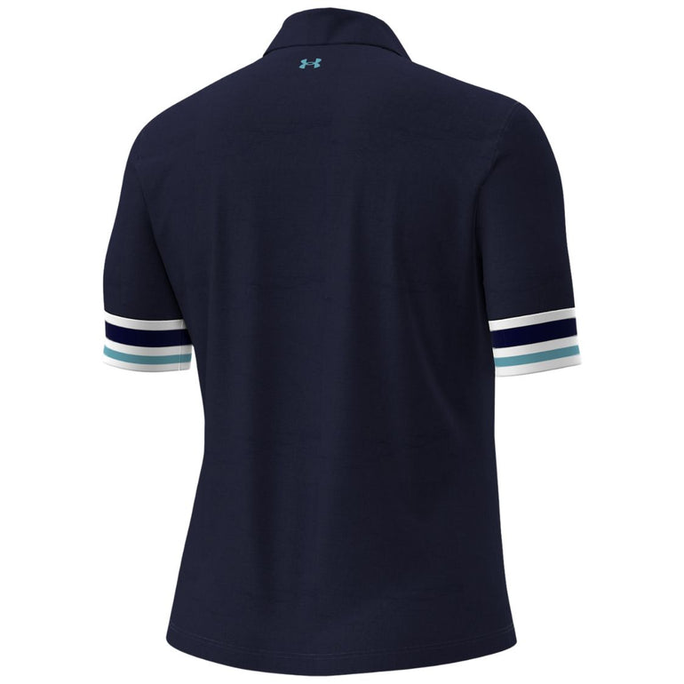 Under Armour Women's Aura Cuff Short Sleeve Polo 26 - Midnight Navy