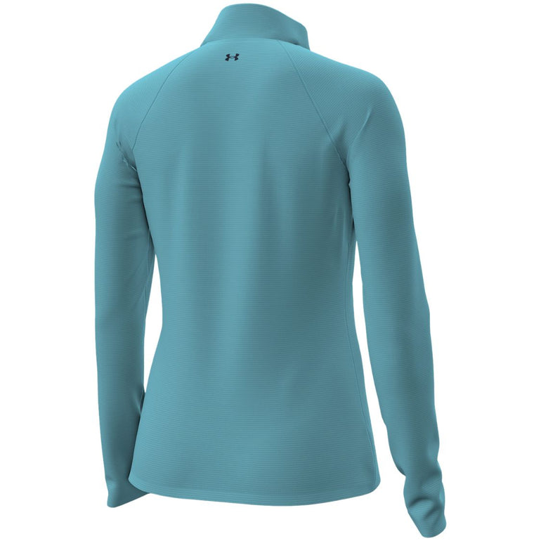 Under Armour Women's Fusion Ottoman Quarter Zip Pullover 26 - Blue Haze