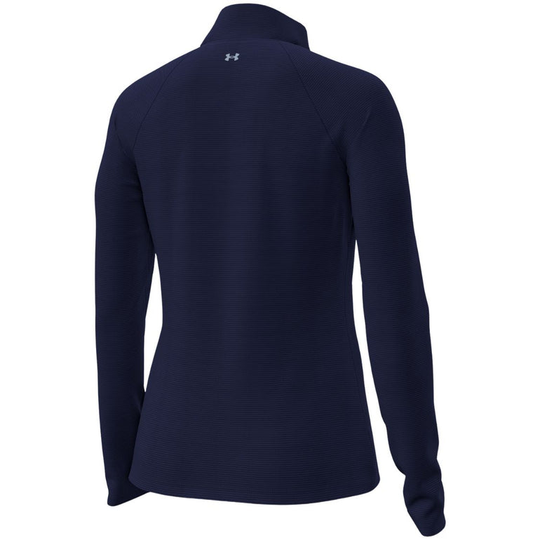 Under Armour Women's Fusion Ottoman Quarter Zip Pullover 26 - Midnight Navy
