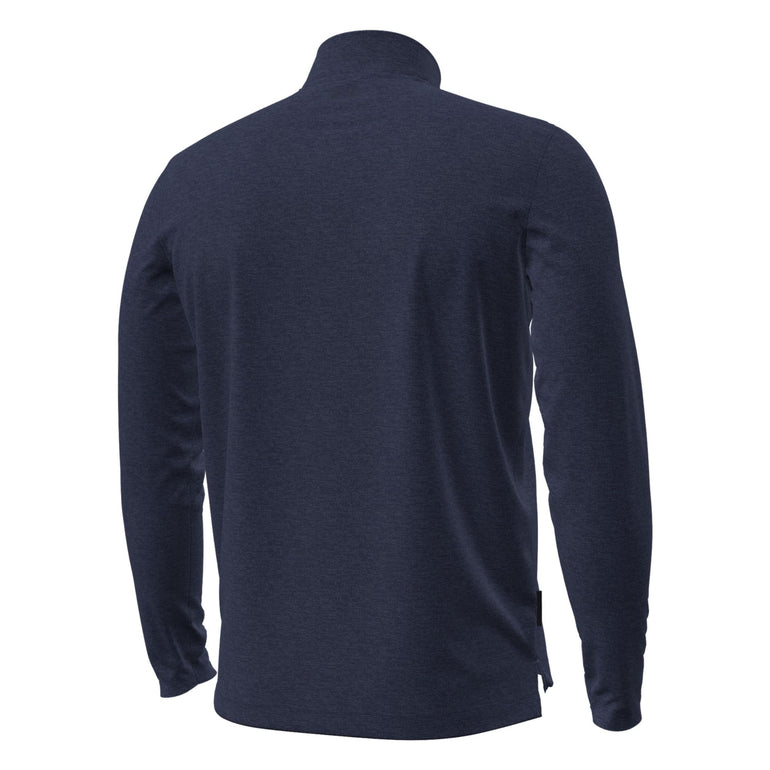 Under Armour Men's Aura Heather Quarter Zip Pullover 26 - Midnight Navy