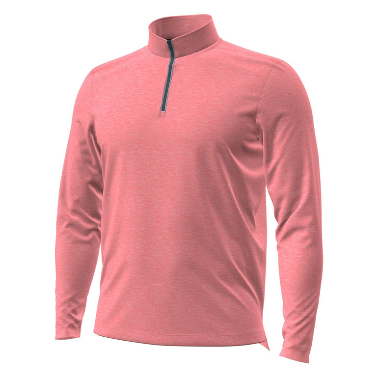 Under Armour Men's Aura Heather Quarter Zip Pullover 26 - Posh Pink