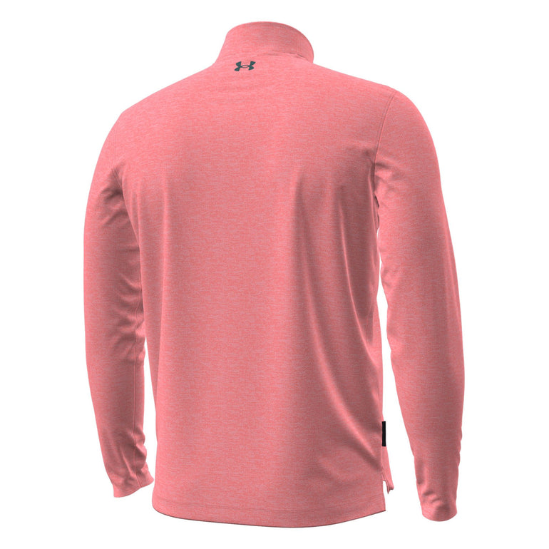 Under Armour Men's Aura Heather Quarter Zip Pullover 26 - Posh Pink