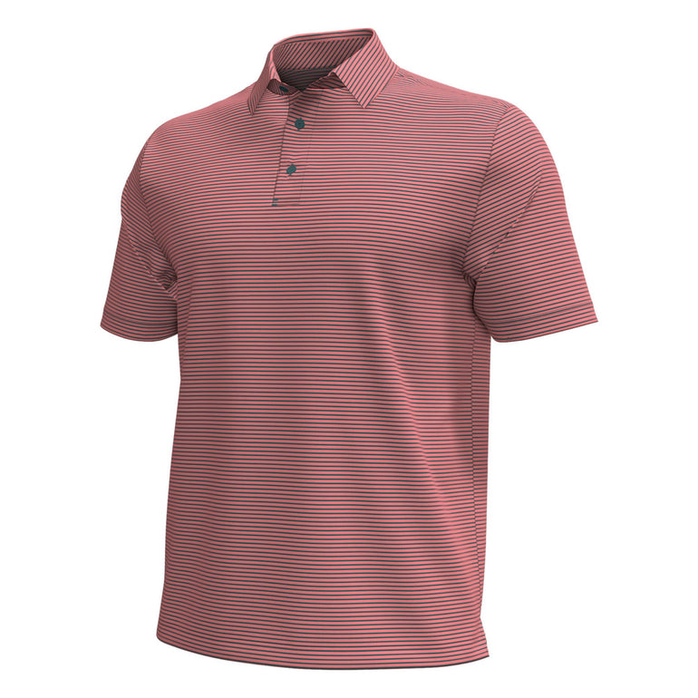Under Armour Men's Aura Stripe Polo - Posh Pink