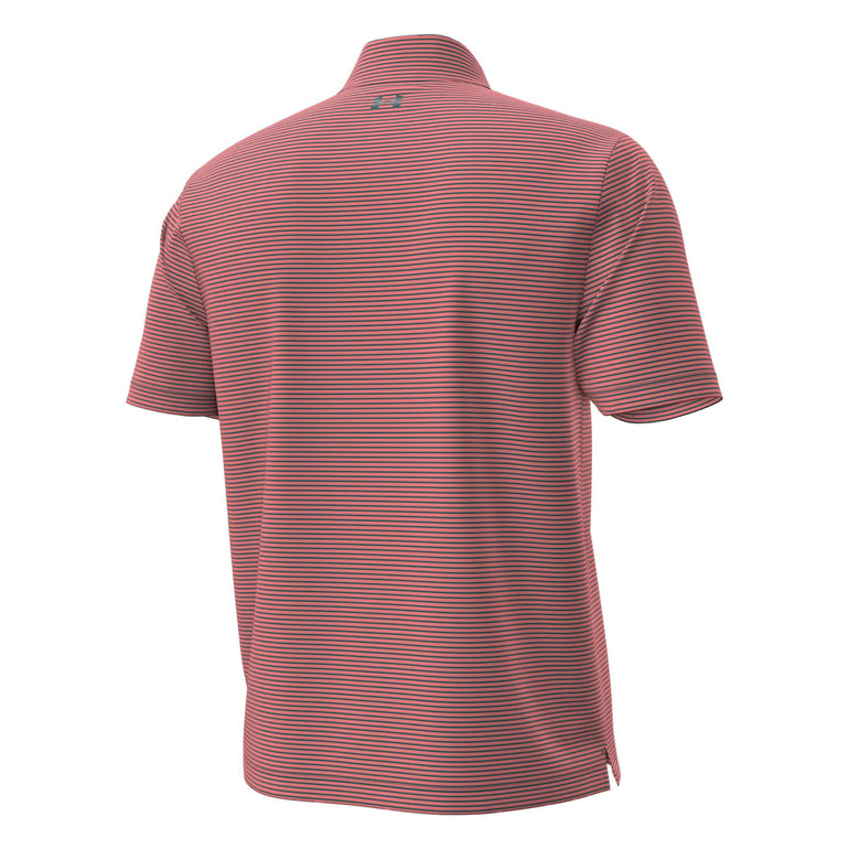 Under Armour Men's Aura Stripe Polo - Posh Pink
