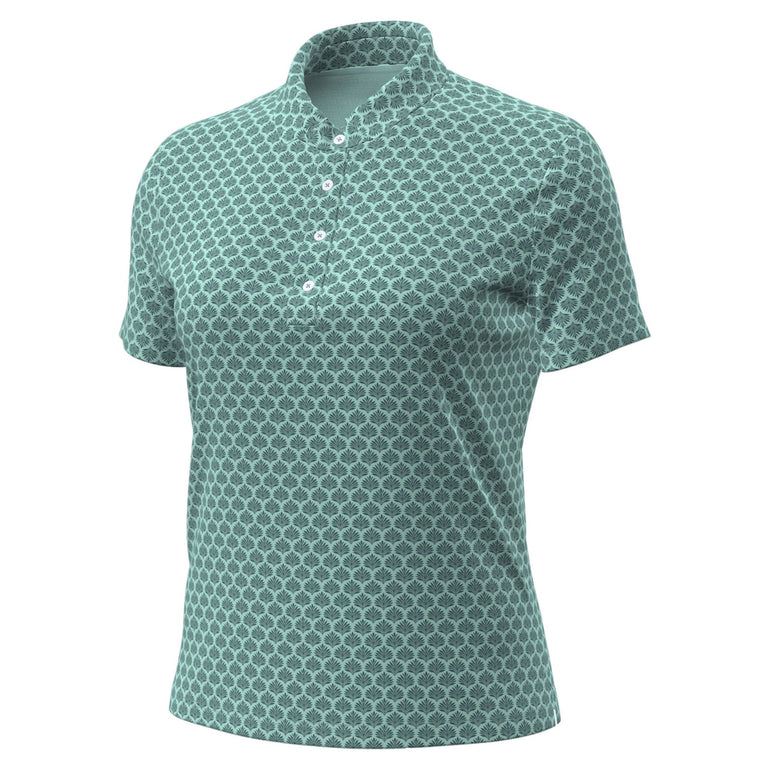 Under Armour Women's Drive Printed Short Sleeve Polo 26 - Refresh Mint