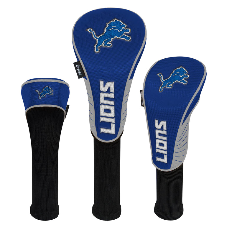 NFL Team Effort Detroit Lions Set of 3 Headcovers