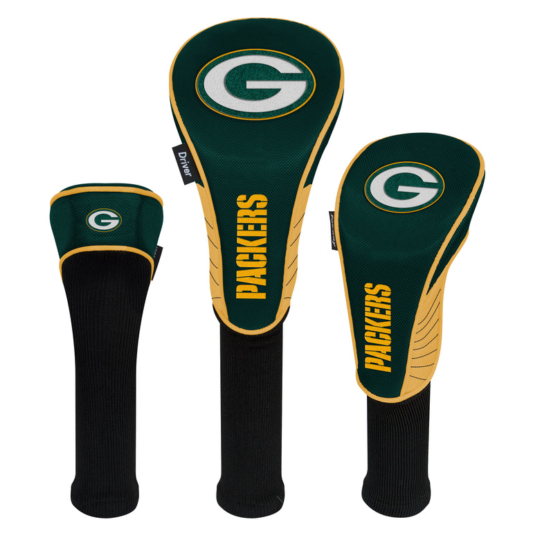 NFL Team Effort Green Bay Packers Set of 3 Headcovers