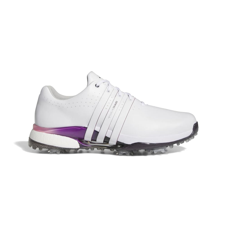 Adidas Men's Tour360 Golf Shoes 24 - White/Shadow Fig/Black