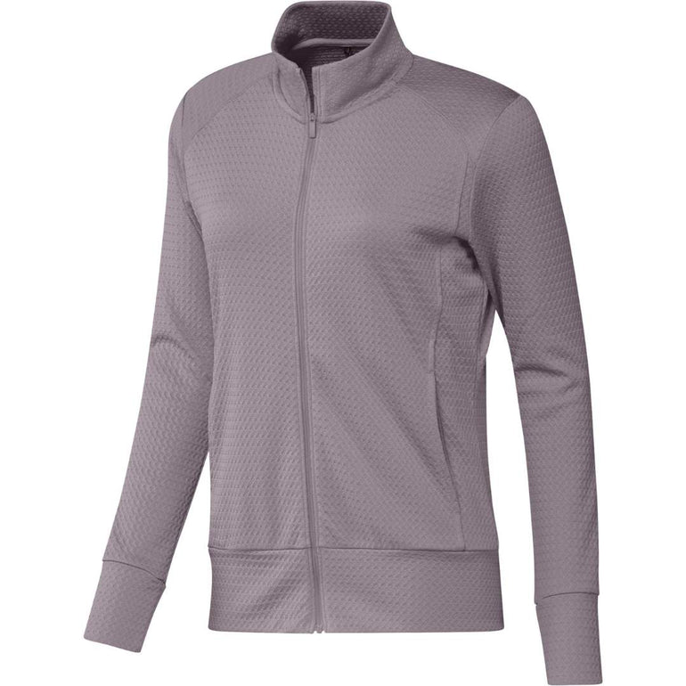 Adidas Women's Ultimate365 Textured Full Zip Jacket 2024 - Preloved Fig