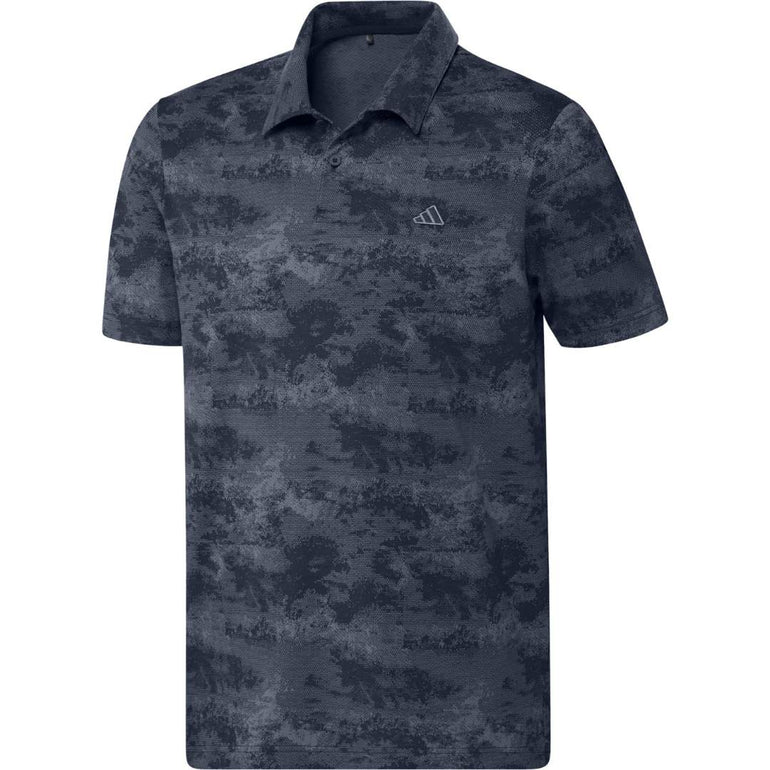Adidas Men's Go-To Mesh Print Polo 2024 - Navy