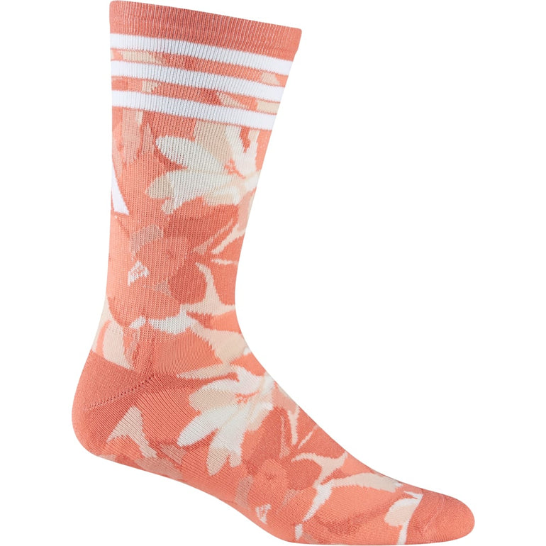 Adidas Men's 2023 Printed Crew Sock - Coral