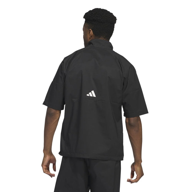 Adidas Men's Core Provisional Short-Sleeve 1/2-Zip Jacket 24 - Black