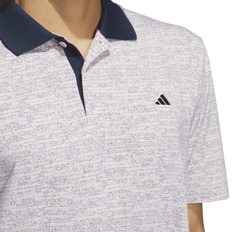 Adidas Men's Go-to Printed Polo 24 - Sandy Pink