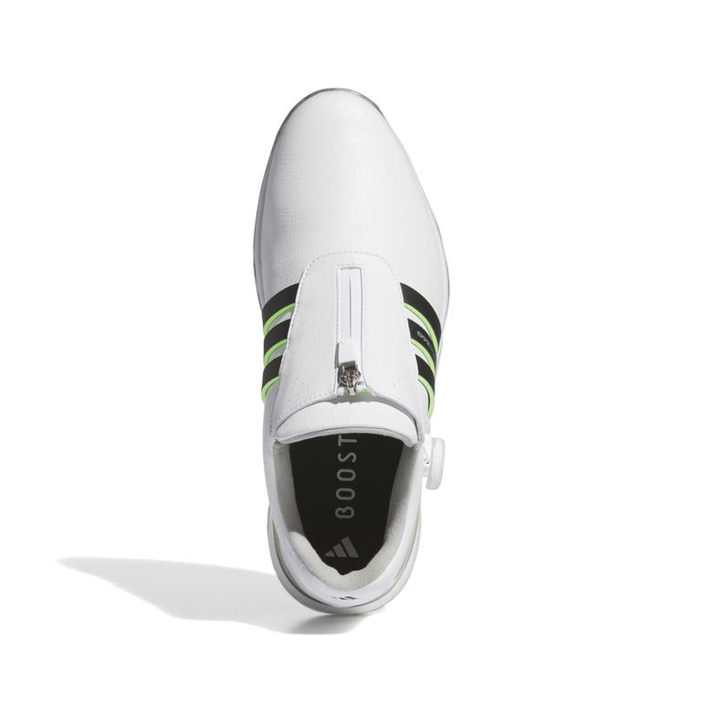 Adidas Men's Tour360 24 BOA Boost Golf Shoes - White/Black/Green