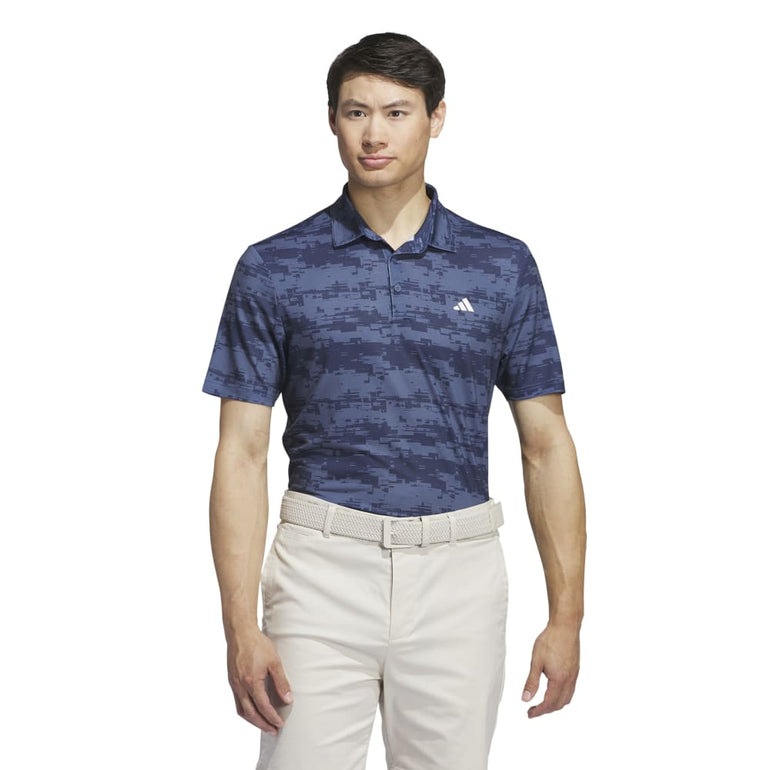 Adidas Men's Ultimate365 Heat.Rdy Stripe Polo 24 - Preloved Ink