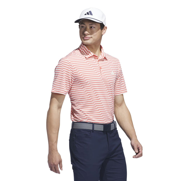 Adidas Men's Ultimate365 Mesh Print Polo 2024 - Preloved Scarlet