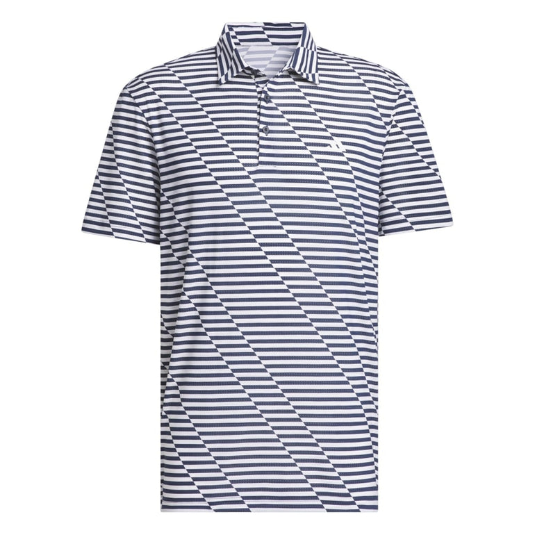 Adidas Men's Ultimate365 Mesh Print Polo Shirt 2024 - Collegiate Navy