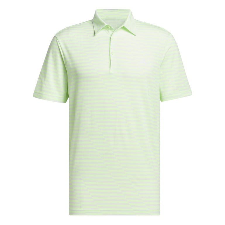 Adidas Men's Ultimate365 Mesh Print Polo Shirt 2024 - Green Spark