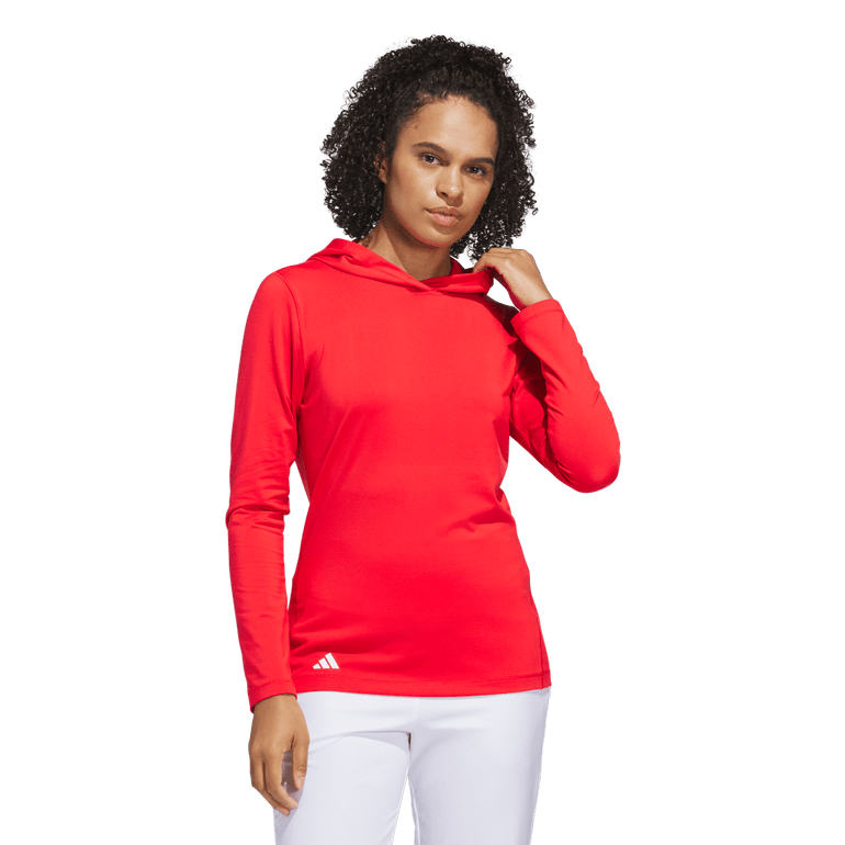 Adidas Women's Performance Golf Hoodie 25 - Pure Ruby