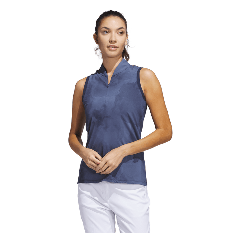 Adidas Women's Ultimate 365 Tour Sleeveless Polo 25 - Collegiate Navy
