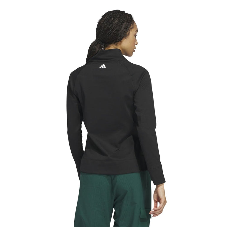 Adidas Women's Ultimate365 COLD.RDY Crossover Mock Shirt 24 - Black