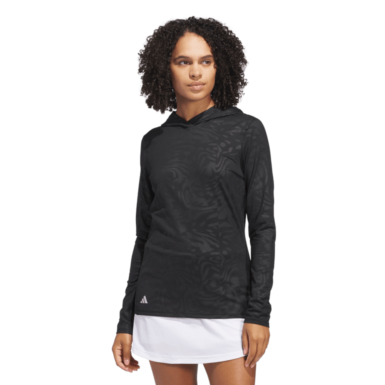 Adidas Women's Ultimate365 Emboss Hoodie 25 - Black