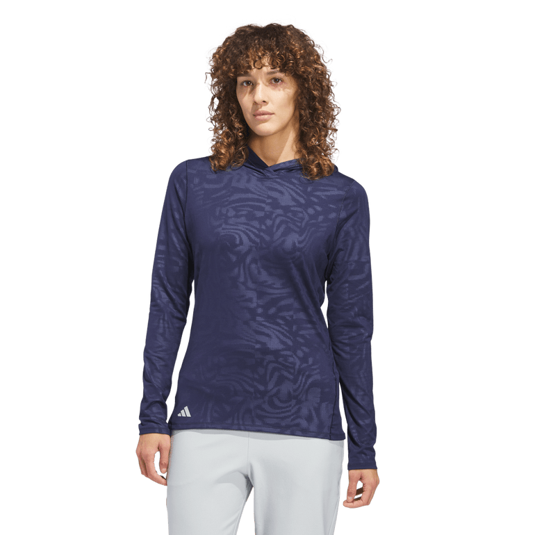 Adidas Women's Ultimate365 Emboss Hoodie 25 - Collegiate Navy