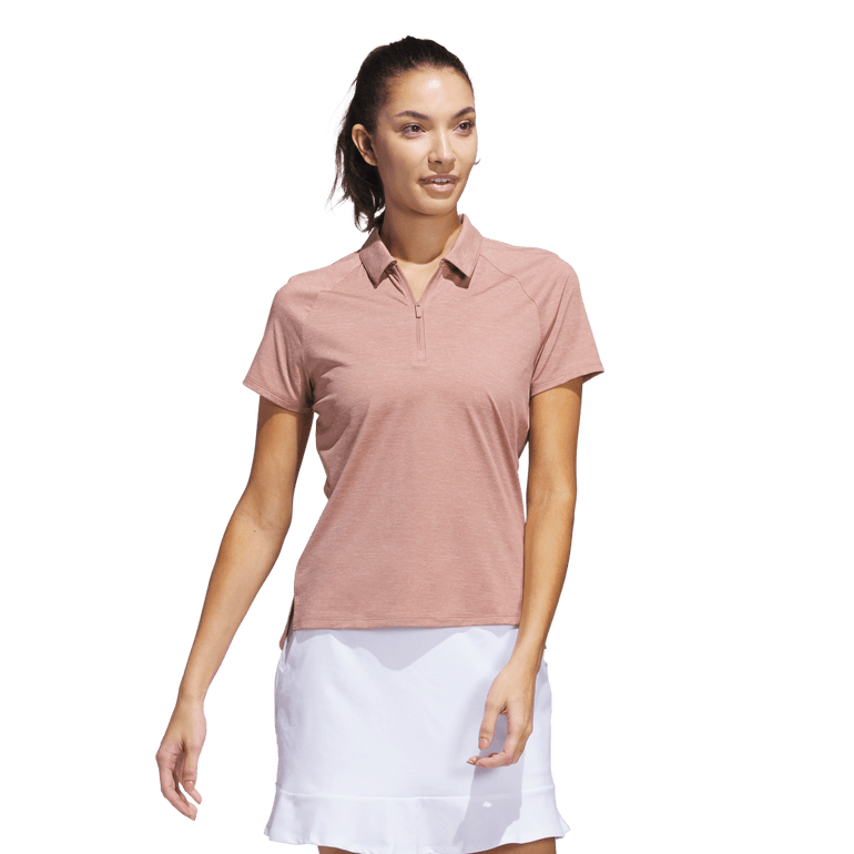 Adidas Women's Ultimate365 Heathered Polo 25 - Warm Clay
