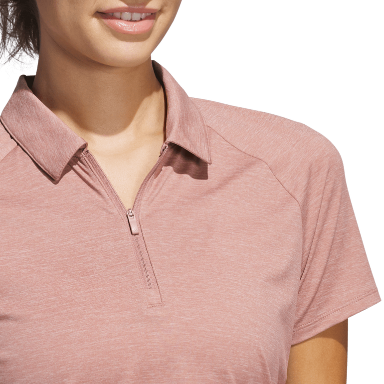 Adidas Women's Ultimate365 Heathered Polo 25 - Warm Clay