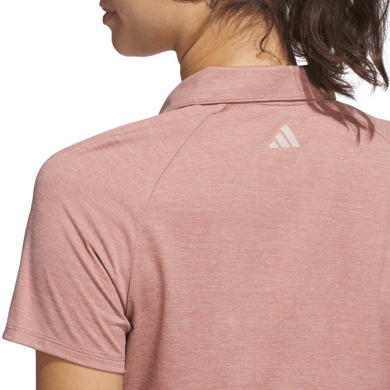 Adidas Women's Ultimate365 Heathered Polo 25 - Warm Clay