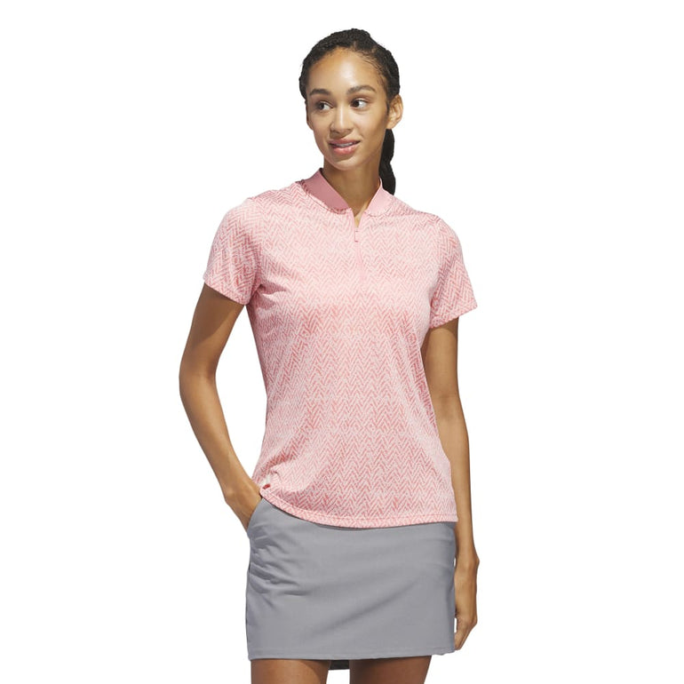 Adidas Women's Ultimate365 Jacquard Polo 24 - Semi Pink Spark