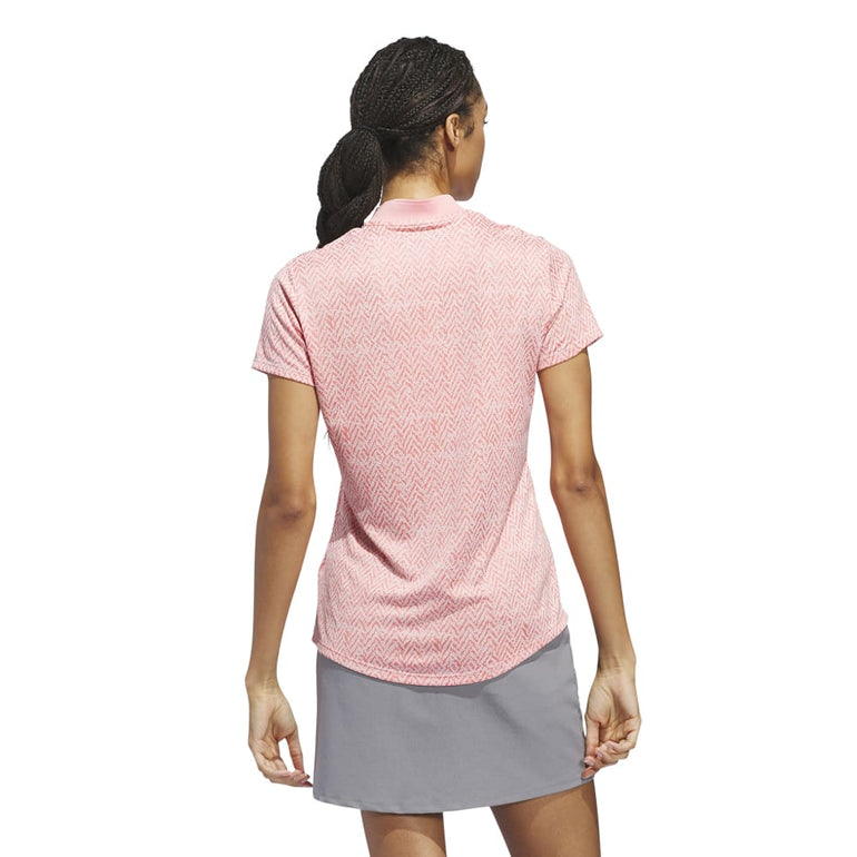 Adidas Women's Ultimate365 Jacquard Polo 24 - Semi Pink Spark