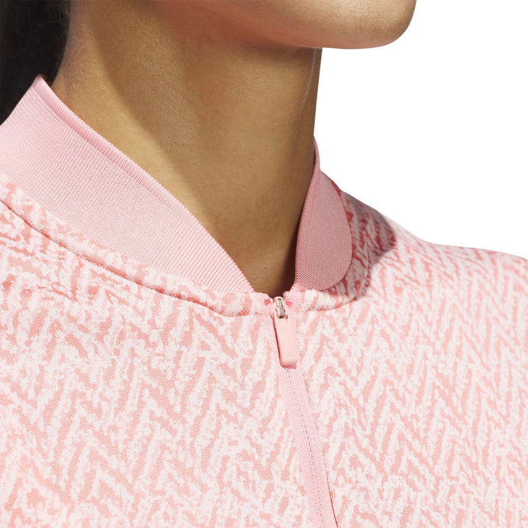 Adidas Women's Ultimate365 Jacquard Polo 24 - Semi Pink Spark