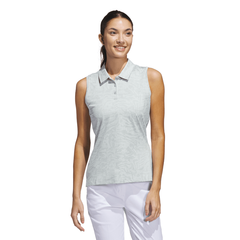 Adidas Women's Ultimate365 Jacquard Sleeveless Polo 25