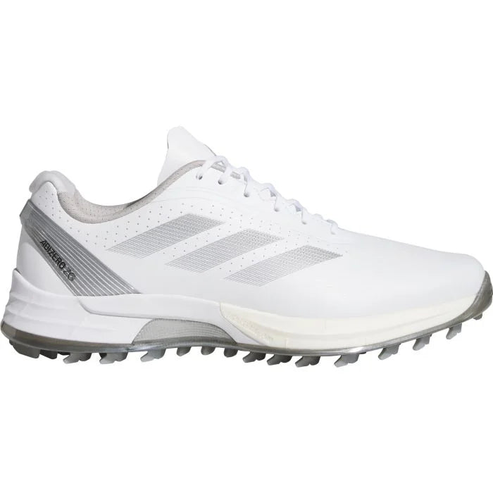Adidas Men's Adizero ZG25 Spikeless Golf Shoes 25 - White/Silver