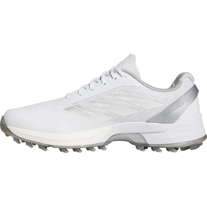 Adidas Men's Adizero ZG25 Spikeless Golf Shoes 25 - White/Silver