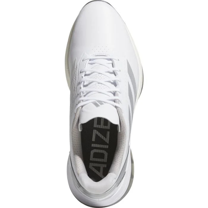 Adidas Men's Adizero ZG25 Spikeless Golf Shoes 25 - White/Silver