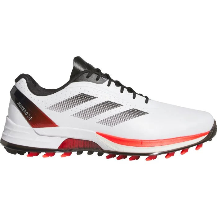 Adidas Men's Adizero ZG25 Spikeless Golf Shoes 25 - White/Red/Black