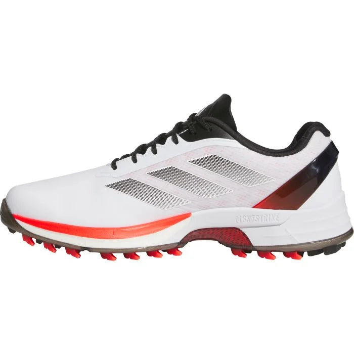 Adidas Men's Adizero ZG25 Spikeless Golf Shoes 25 - White/Red/Black