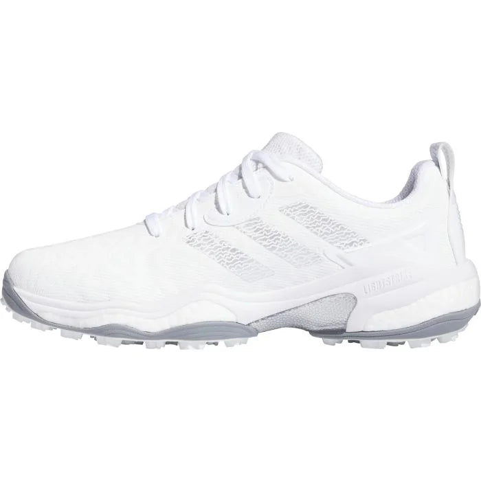 Adidas Men's Codechaos Spikeless Golf Shoes 25 - White/Silver/Grey