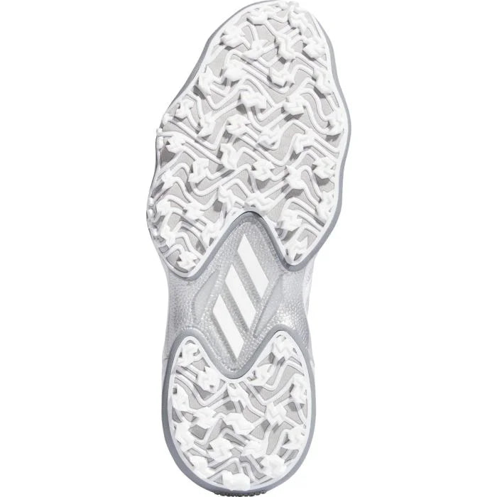 Adidas Men's Codechaos Spikeless Golf Shoes 25 - White/Silver/Grey